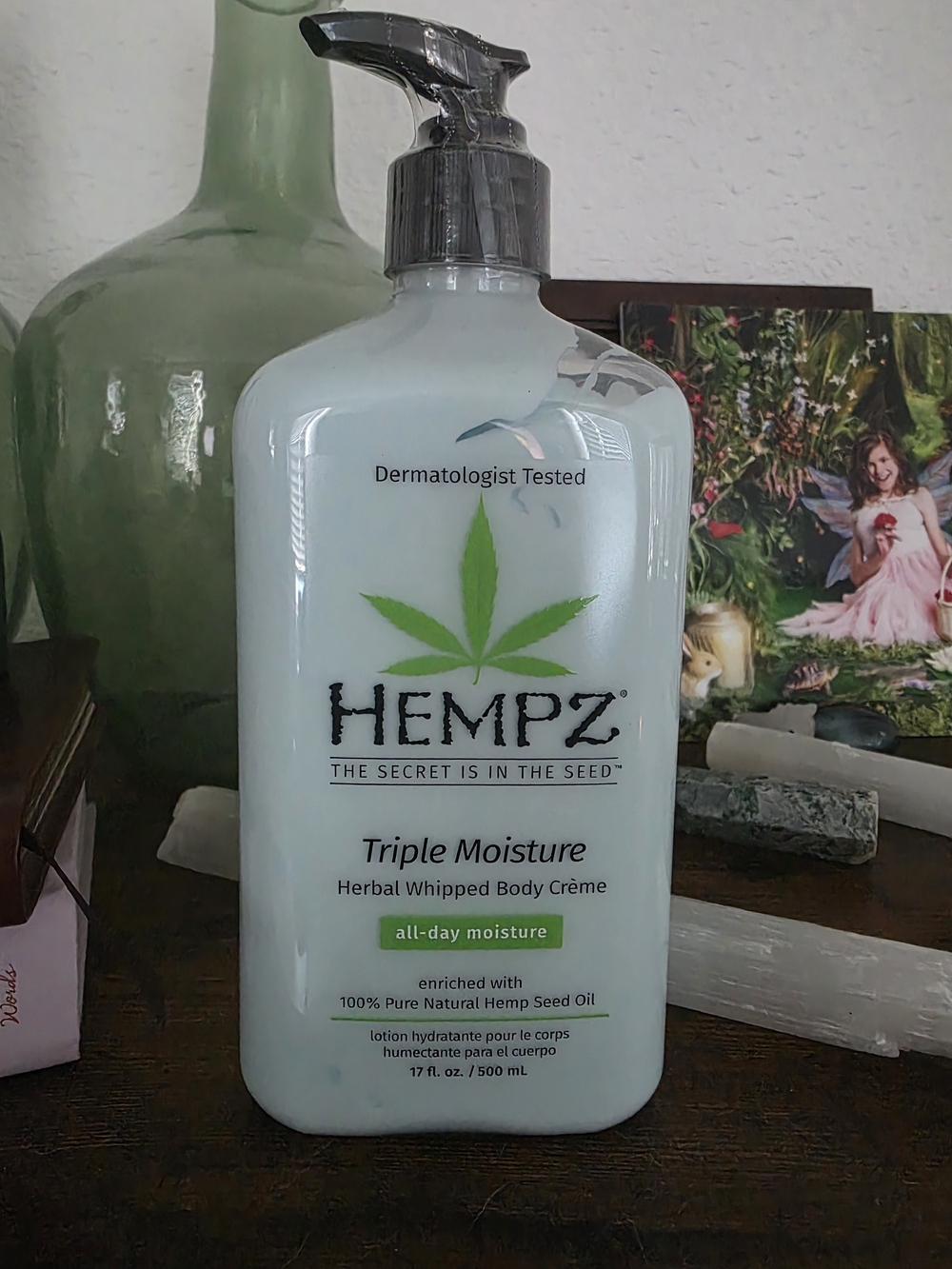 Hempz Triple Moisture Herbal Whipped Body Crème - White & Green Accents